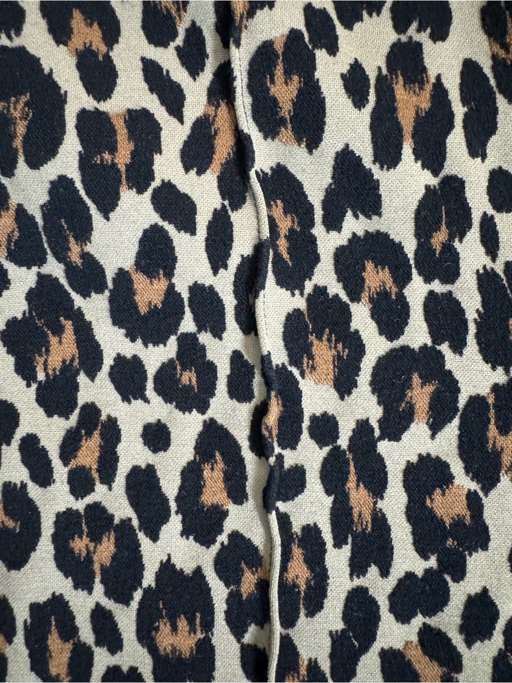 SPANX High Rise Leopard Print Women's Ponte Trousers Flared Sz. XLP - Picture 5 of 10